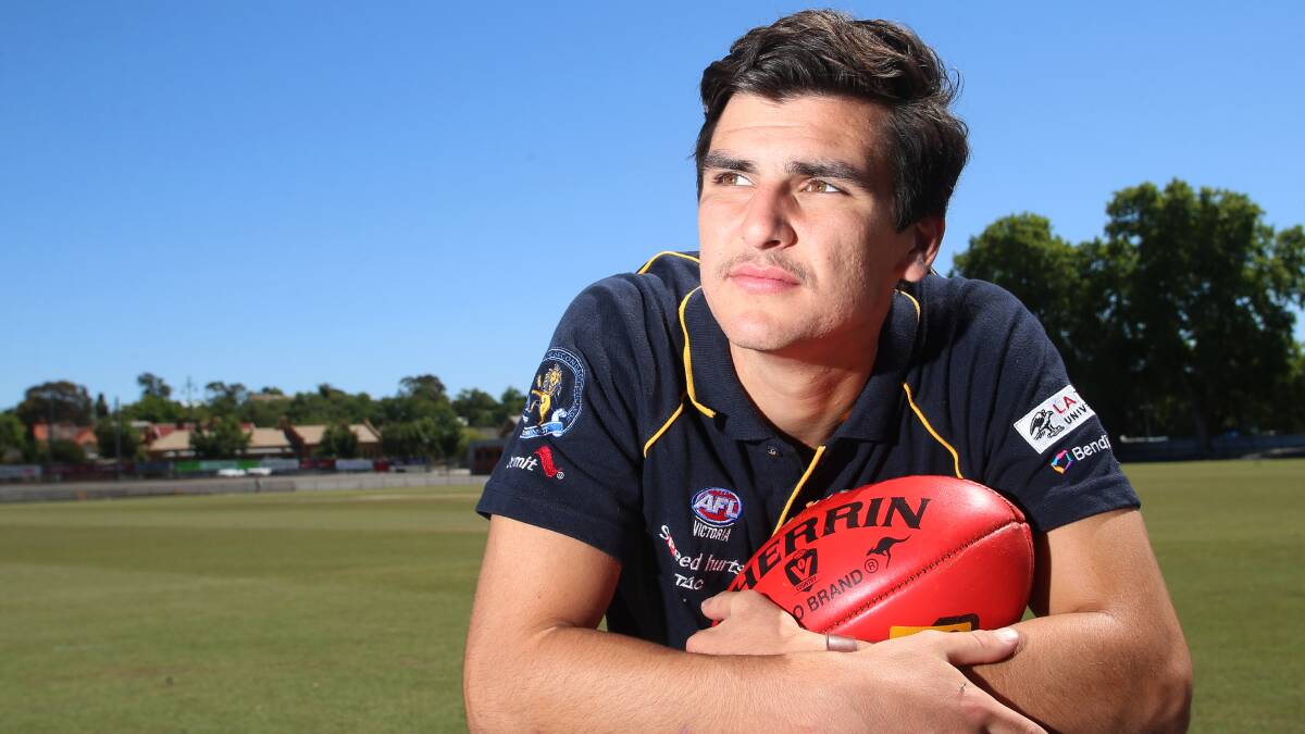 Tom Cole ahead of last year's AFL National Draft.
