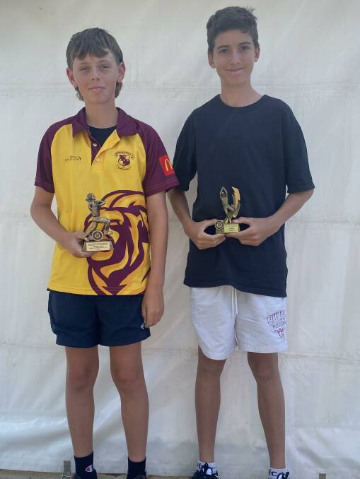 Under-14 A age group - Hayden Lange and Charlie Macumber.