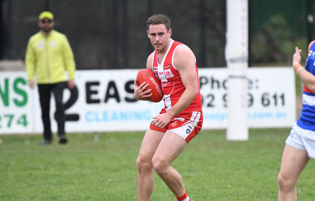 Forward Brock Harvey booted 67 goals for South Bendigo last year. The Bloods open their 2024 season against Strathfieldsaye on Saturday. Picture by Noni Hyett