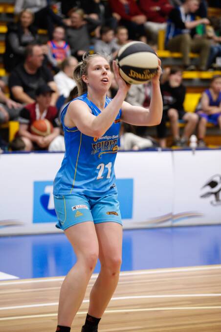 UPGRADED: Ebony Rolph has been added to the Bendigo Spirit's main roster from the club's development list for the 2017-18 WNBL season, which starts on October 6 against Canberra. PICTURE: STEVE BLAKE, AKUNA PHOTOGRAPHY