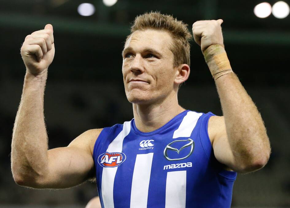 Drew Petrie, who played 316 games for North Melbourne.