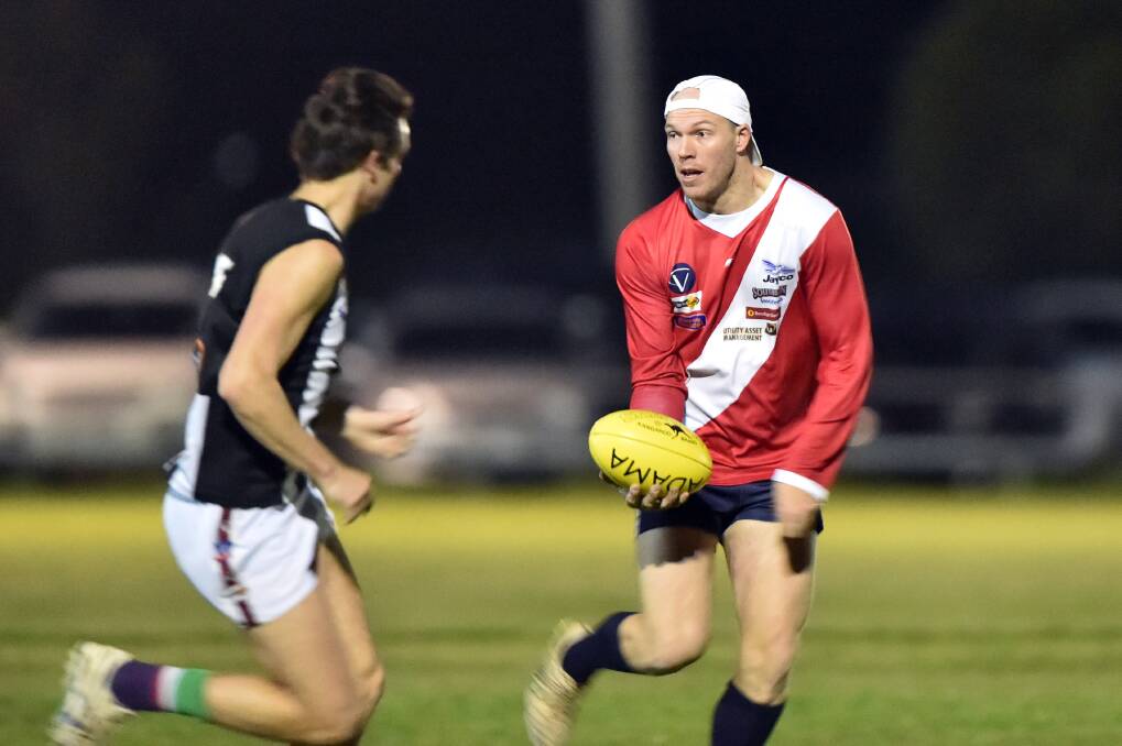 BACKLINE GENERAL: Daniel Nalder has played in all six of Bridgewater's premierships in a row. He is a key component of the Mean Machine defence and will have a big job on Saturday against Justin Maddern.