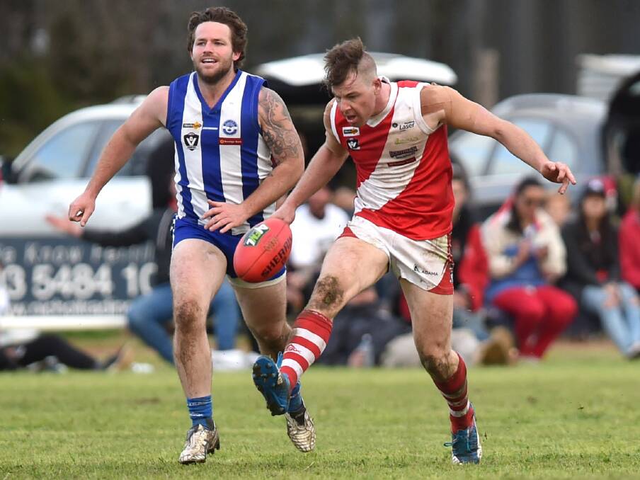 BEST ON GROUND: Captain Zeb Broadbent was brilliant through the midfield for Bridgewater to cap a superb season. Picture: GLENN DANIELS