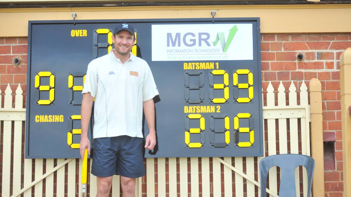 RETURN TO FORM: Not one for the limelight, Eaglehawk's Jeremy Brown reluctantly poses for a photo after his brilliant innings on Saturday. Picture: LUKE WEST
