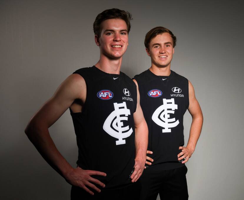 Paddy Dow and Lochie O'Brien. Picture: FAIRFAX MEDIA