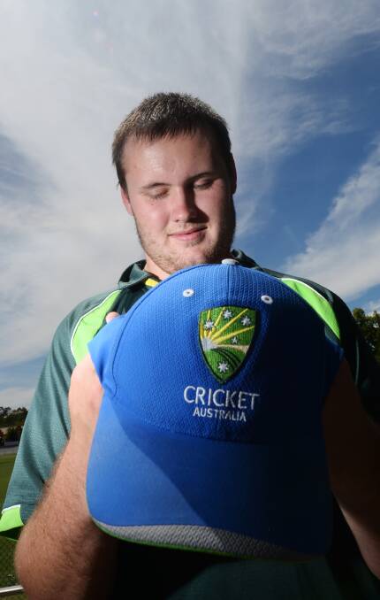 NATIONAL DUTY: Bendigo's Zac Sheehan represented Australia in the Blind Ashes Series against England. Picture: DARREN HOWE