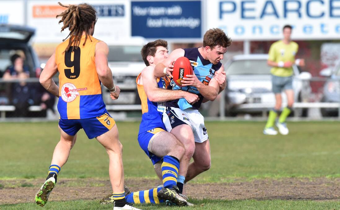 EVEN BATTLE: Golden Square and Eaglehawk have both been given a player points figure of 36 for next year as part of AFL Victoria's Community Club Sustainability Program. Picture: JODIE WIEGARD