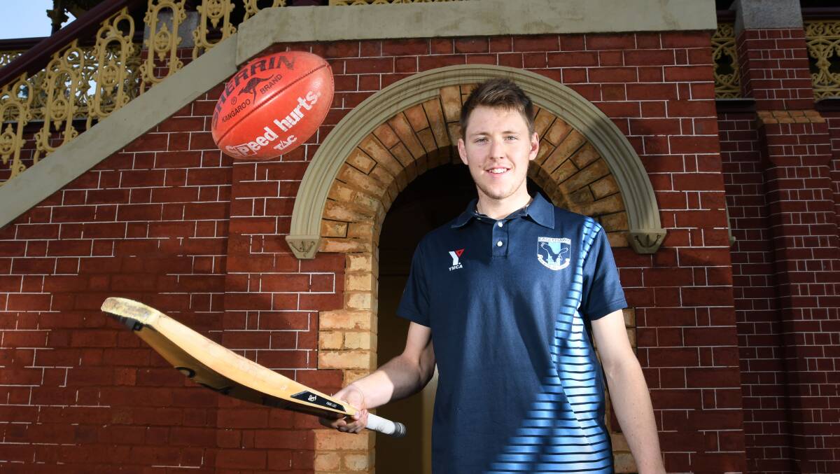 BOROUGH BOY: Cam McGlashan was an integral part of Eaglehawk's BDCA flag in March, and now gets a shot at a Hawks' football premiership. Picture: NONI HYETT