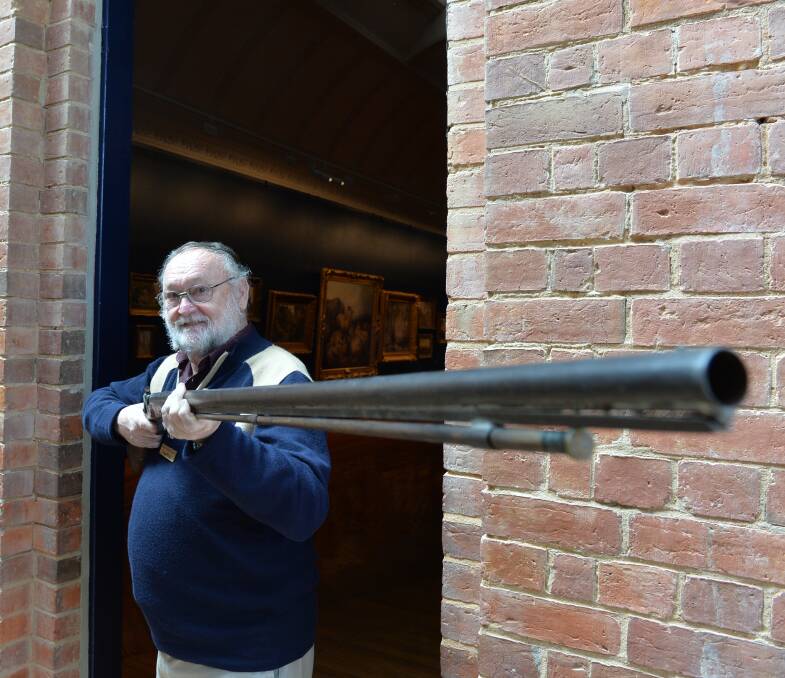 'It came to Australia in 1853... but it is probably a lot older than that,' George Wood said of his great-grandfather's musket. 
