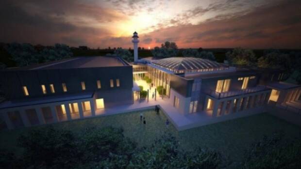An artist's impression of the proposed Bendigo mosque.
