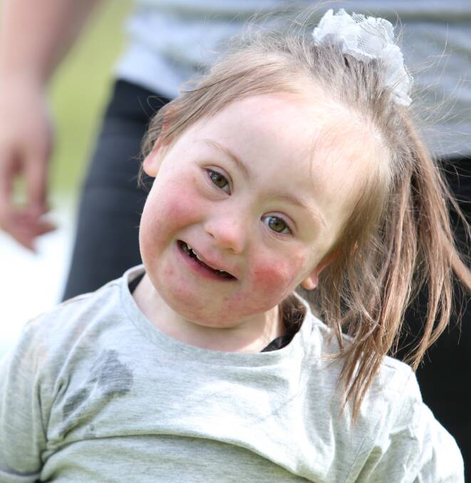 STEPPING UP: Charlie Moore-Nelson and her family attend the StepUp! for Down Syndrome event at Lake Weeroona on Sunday. Picture: GLENN DANIELS