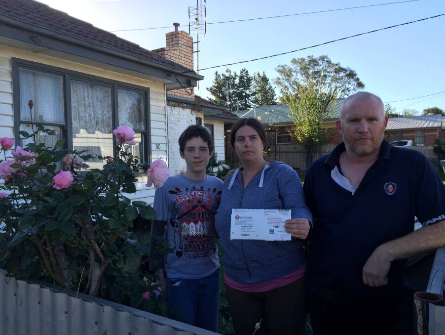 NOT HAPPY: The Allen-Hill family are among the ratepayers in Golden Gully set to cop a rate rise of 10 per cent under the draft Budget 2016-17. Picture: JOSEPH HINCHLIFFE