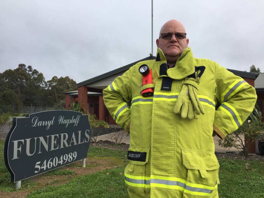 GRAVE CONCERNS: Fire brigade captain Darryl Wagstaff says the CFA dispute will influence the way Maryborough votes. Pictures: JOSEPH HINCHLIFFE