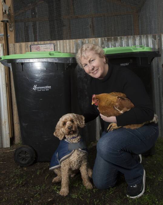 NO THANKS: Council candidate Andrea Metcalf is leading a charge to help people apply for exemptions from the city's organic waste collection. Picture: DARREN HOWE