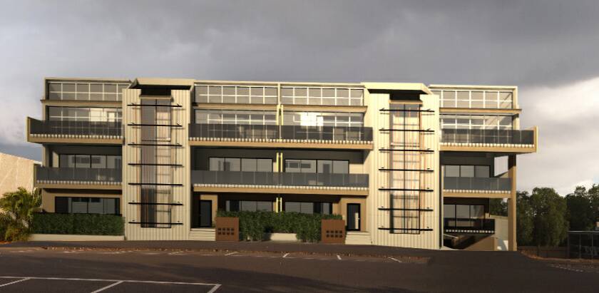 ARTIST'S IMPRESSION: The proposed three-storey apartment block planned for McLaren Street. 