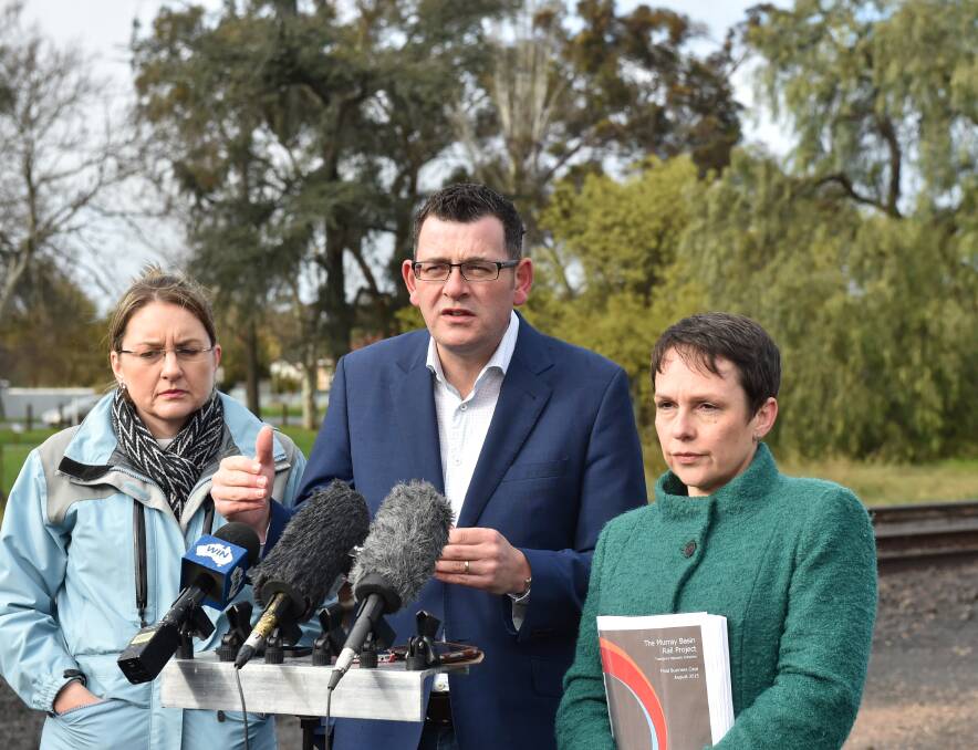 FEND OFF: 'There are some people who don’t like any holidays, and they don’t like any penalty rates, and if that’s their view they ought to have the courage to come out and say it,' Premier Andrews said Monday. Picture: JODIE WIEGARD