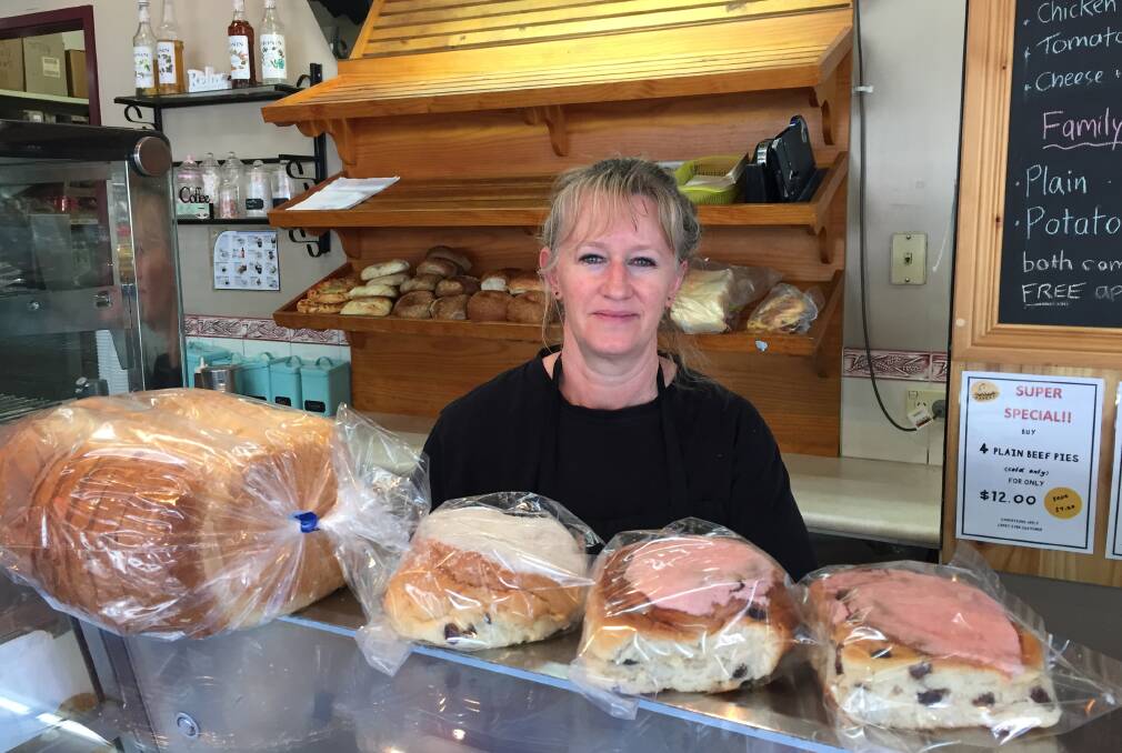 SHUTTING UP SHOP: Bakery Express Caffe manager Debbie Robson is closing the store tomorrow, predicting the CBD will resemble a 'ghost town'. 