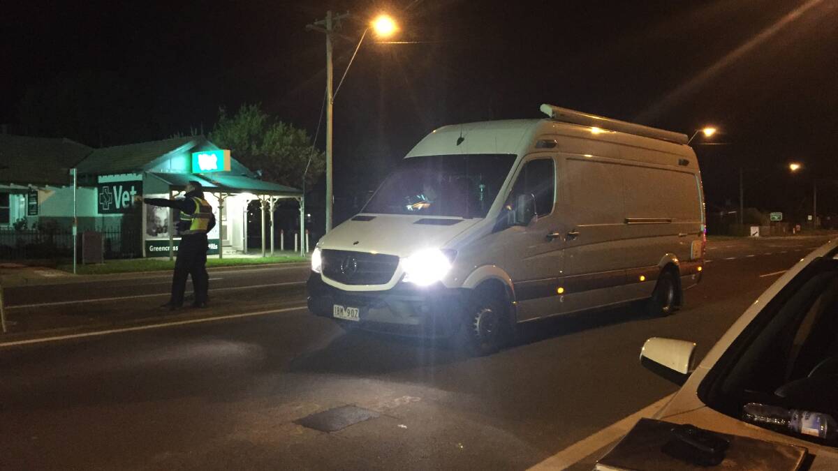 The bomb squad arrived from Melbourne at about 7.40pm. 