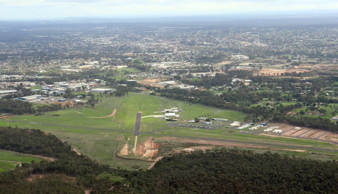 The Bendigo Airport, prior to its runway upgrade, due to be complete in February. 