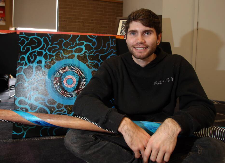 INDIGENOUS VOICES: Artist, La Trobe student and Yorta Yorta man Troy Firebrace – originally from Shepparton – says both Indigenous and non-Indigenous people would benefit from learning from traditional knowledge of country. Picture: GLENN DANIELS