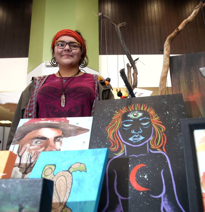 YOUNG VOICES: Bendigo Senior student and aspiring art therapist Michellie Charvat (16) says she wants plastic bags banned within 20-years and more links between schools and local Indigenous elders. Picture: GLENN DANIELS