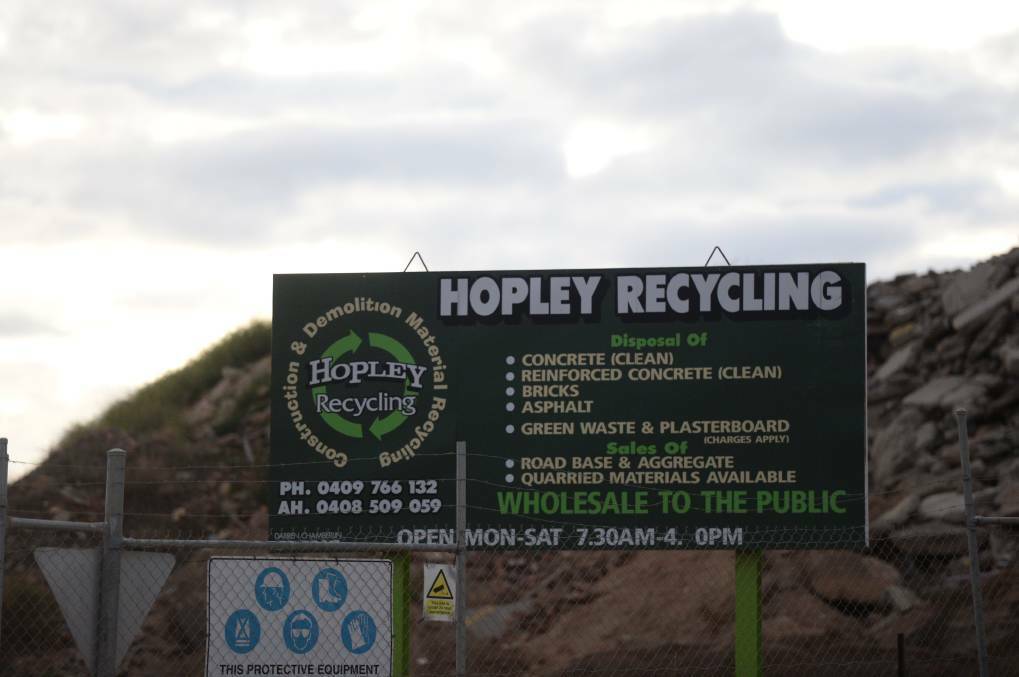 MARCHING ORDERS: The Victorian Civil and Administrative Tribunal ordered Hopley Recycling to stop using Crown Land to store 'processed materials' from April 28, 2014.

