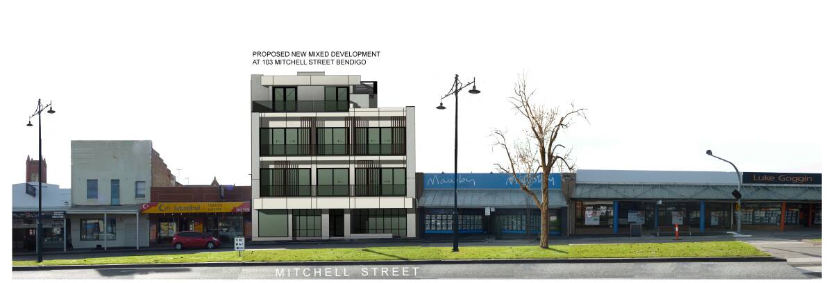 ARTIST'S IMPRESSION: Of the proposed mixed-use development in Mitchell Street. 