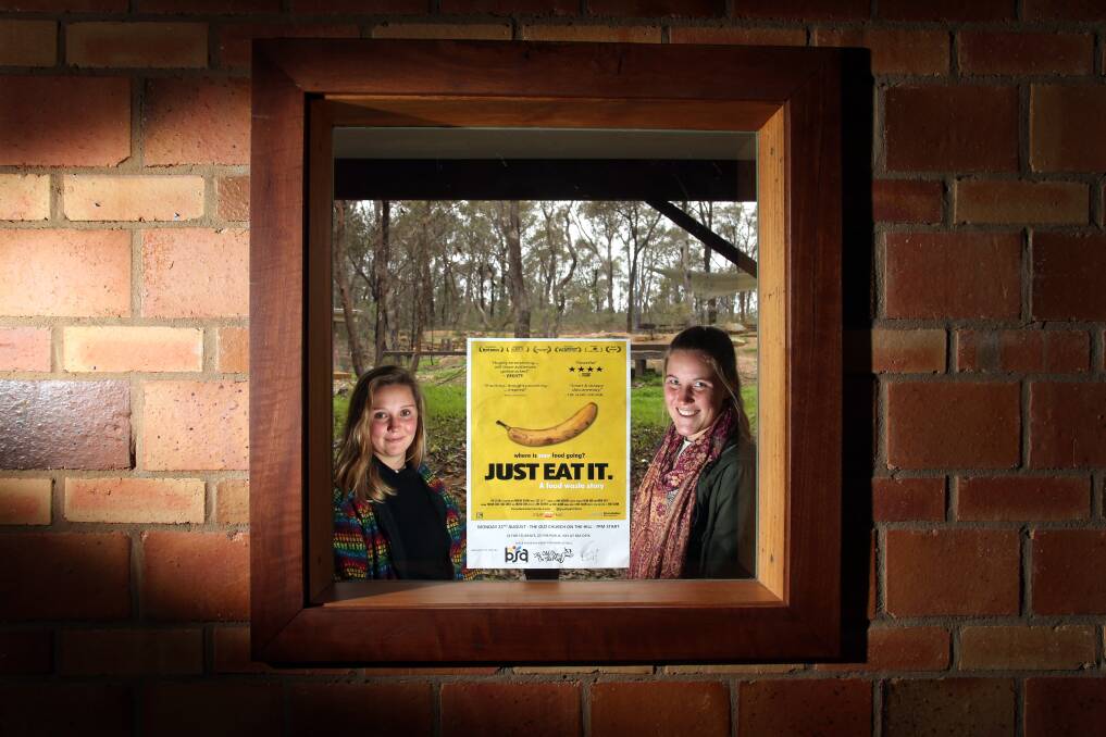 WASTE NOT: Maddy Blake and Liz Hindle will screen an anti-food waste documentary on August 22 – more details online. Picture: GLENN DANIELS