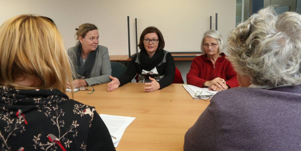SOLUTION NEEDED: Member for Bendigo Lisa Chesters and federal opposition housing spokesperson Jan McLucas met with parents of people with people with disabilities in May. 