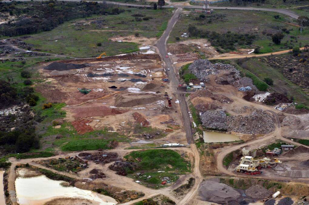 OPPOSITION: The Hopley Recycling site at the former White Hills tip. Council will oppose the company's application to VCAT to remain at the site. 