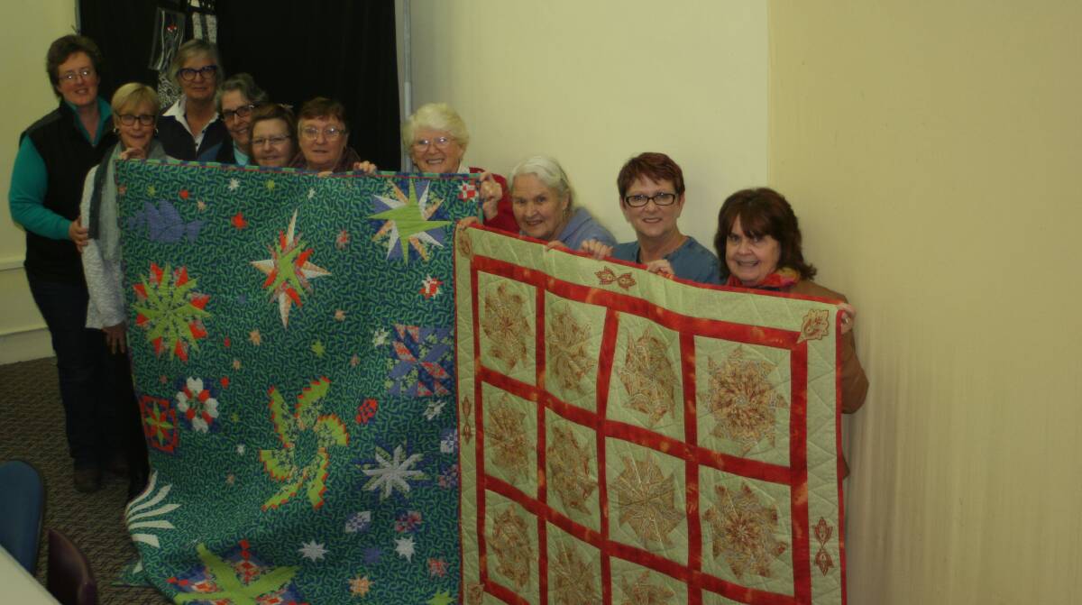 GRATEFUL: The Heathcote Quilters club are delighted to again be holding an exhibition after receiving a community grant from the City of Greater Bendigo.