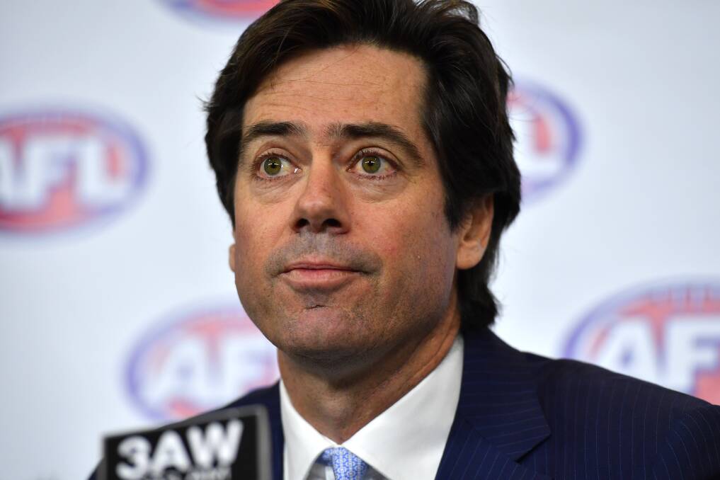 BUTT OUT: Letter-writer Bill Collier slams the AFL and CEO Gillon McLachlan's handling of two recent workplace relationships that came to light.