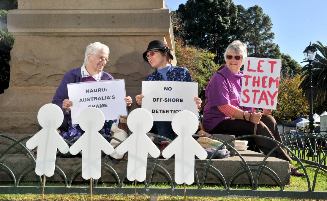 ENOUGH IS ENOUGH: The group Grandmothers against Detention of Refugee Children is calling for an end to offshore detention in the wake of the "Nauru Files" revelations.