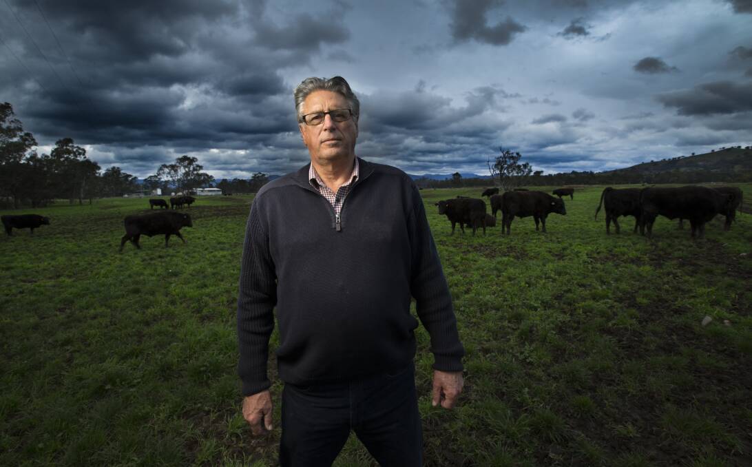 TAKING A STAND: Alexandra grazier David Blackmore says more intensive farming operations are inevitable if production is to increase. Picture: Simon O'Dwyer