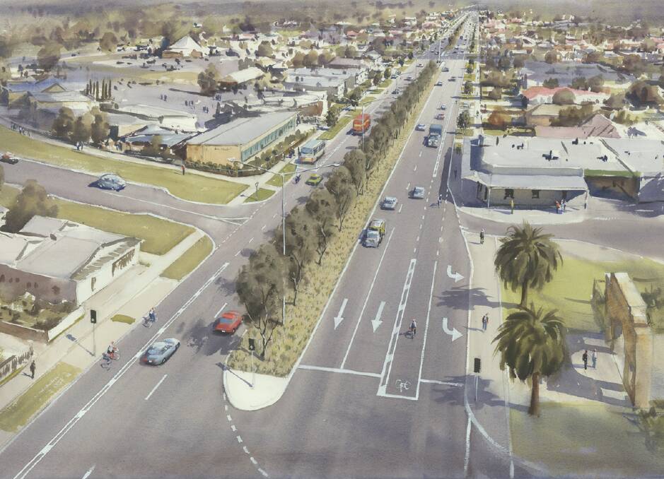 VISIONARY: An artist's impression of Napier Street once the major works are complete. Picture: CONTRIBUTED