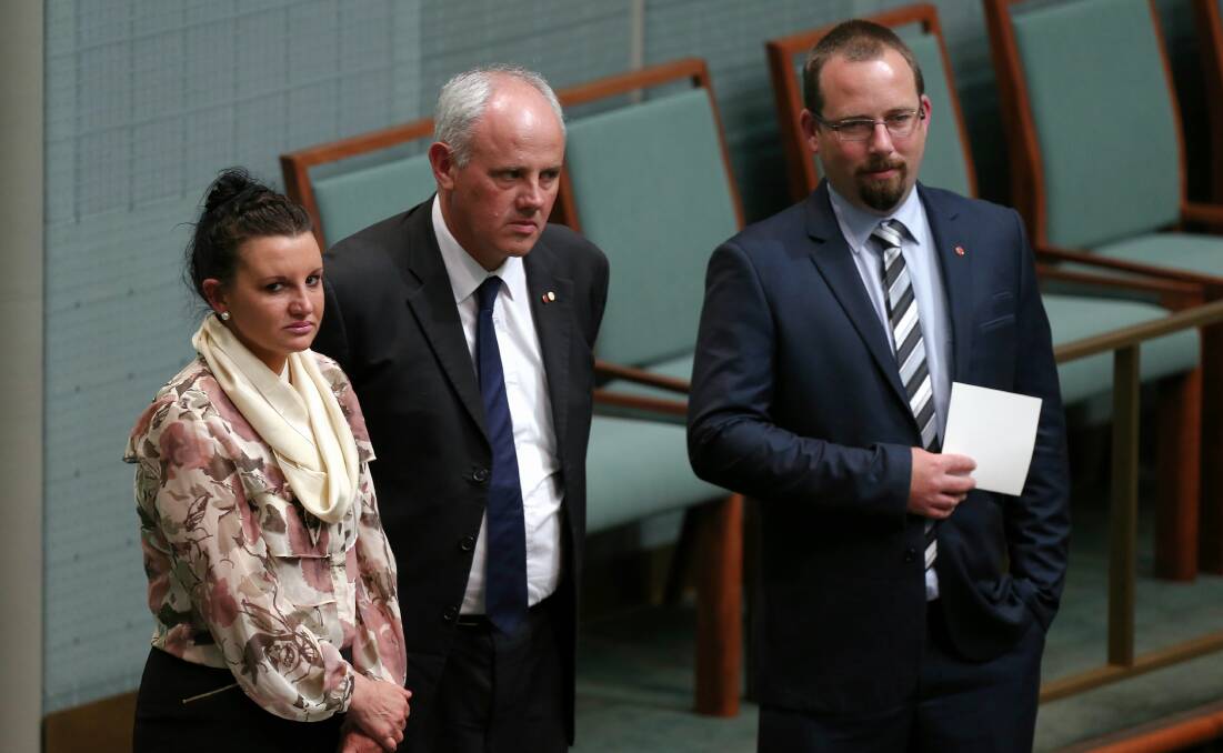 WINNERS: Letter-writer George Wyatt says Australia has benefited from the presence of "real people" in the Senate, such as Jacqui Lambie (left) and Ricky Muir (right).