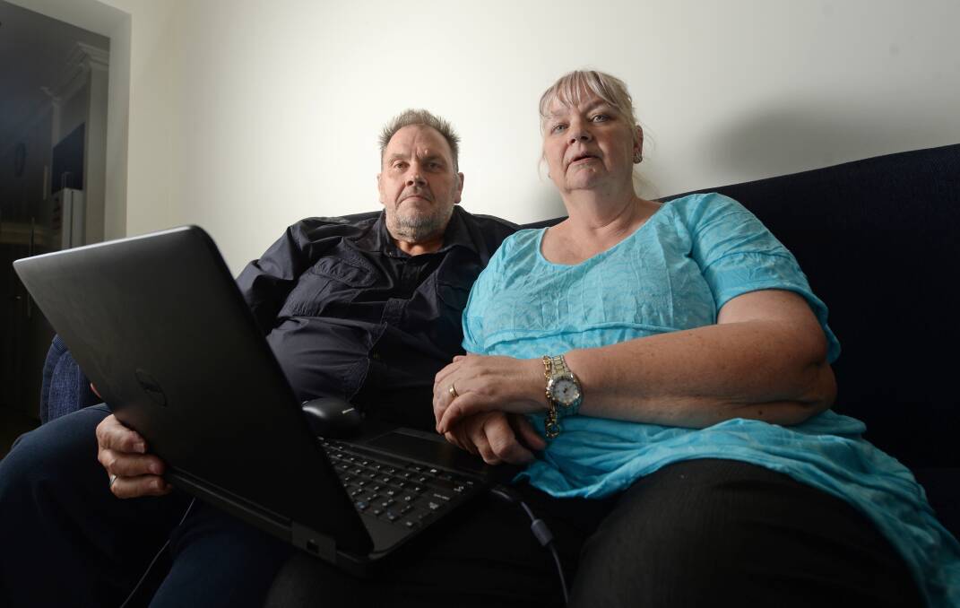 BLAST FROM THE PAST: Simon and Bronwyn Gibbs went from NBN to ADSL when they moved to Strathfieldsaye – 'It was like going back in time'. Picture: DARREN HOWE