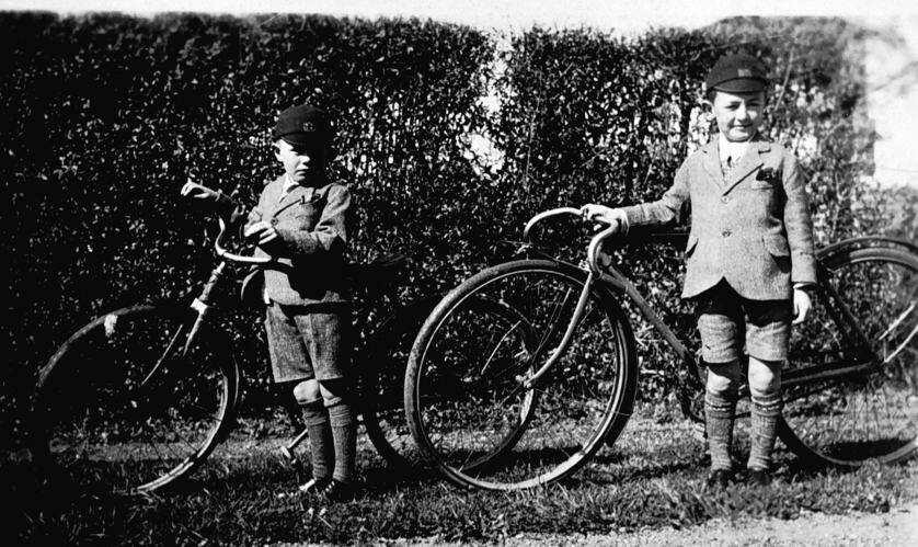 OVER TIME: A photo of two young boys with their bikes, taken in Bendigo in 1935. Picture: State Library of Victoria. 