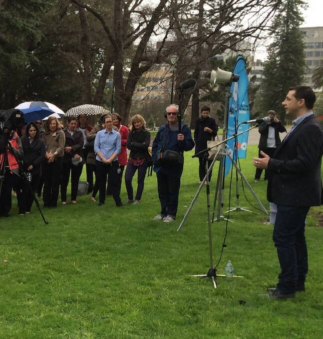 HEALTH WORKERS: The VAHPA rally in Melbourne on Tuesday. Picture: CONTRIBUTED