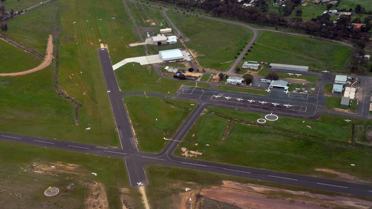 CHANGES: An aerial shot of the Bendigo Airport taken in 2013. Stage two of its redevelopment is due to be finished by the end of the year. Picture: BRENDAN MCCARTHY
