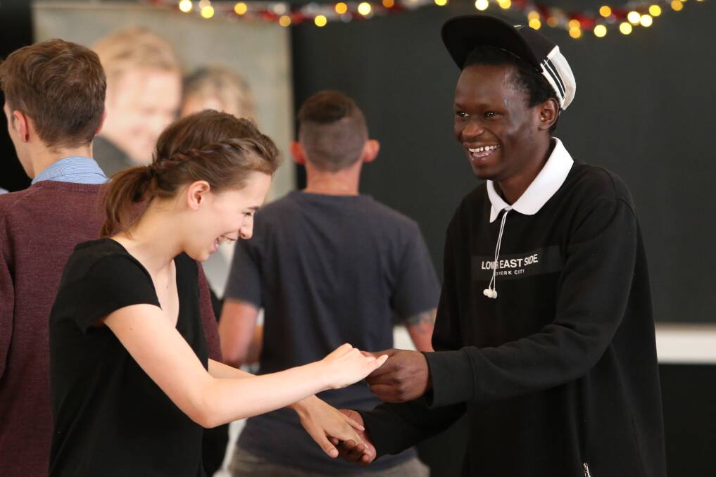 TIME TO DANCE: Debutants practice their moves ahead of this Friday's Ball in the Mall. Pictures: GLENN DANIELS
