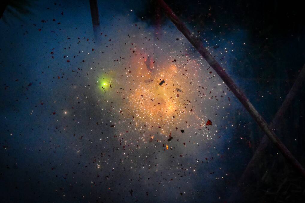 A firework exploding. Picture by Darren Howe