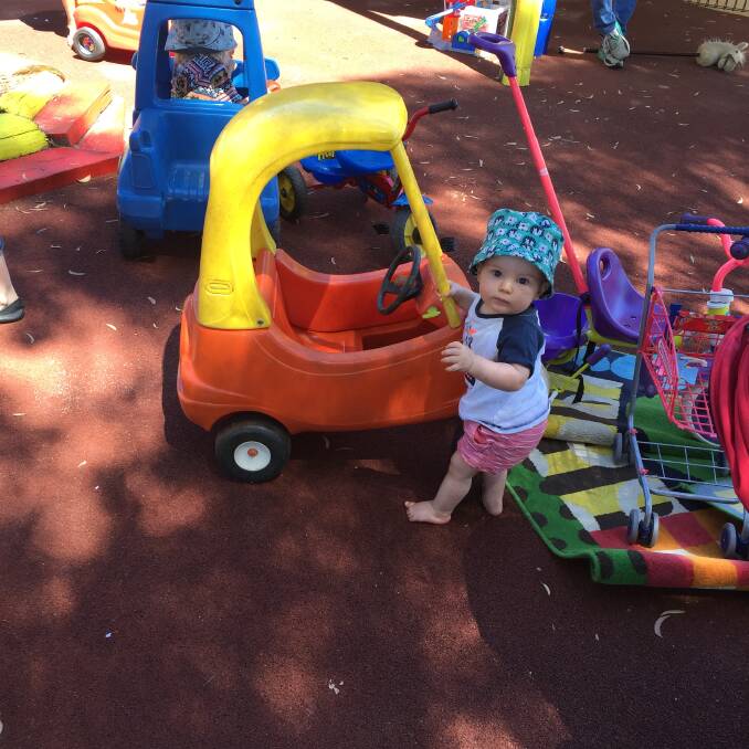 SHORTAGES: Jett attends a Heathcote playgroup. But his mum says she cannot return to work because of a lack of childcare options. Picture: CONTRIBUTED