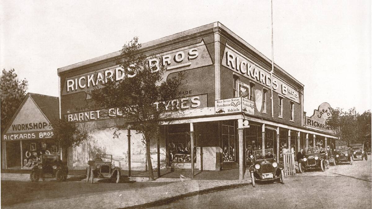 A Rickards Bros premises in Bendigo, circa 1920s. Picture: SUPPLED