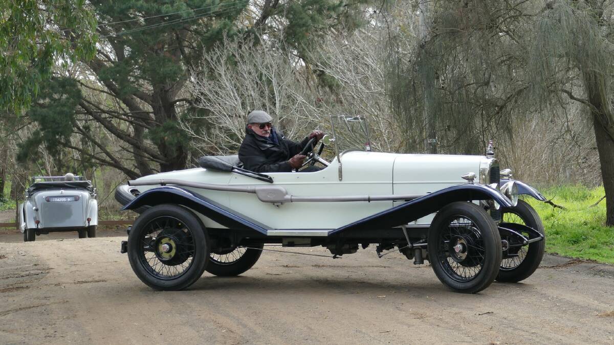 Peter Miller with his 1925 Alvis 12/50 Roadster. Picture: SUPPLIED