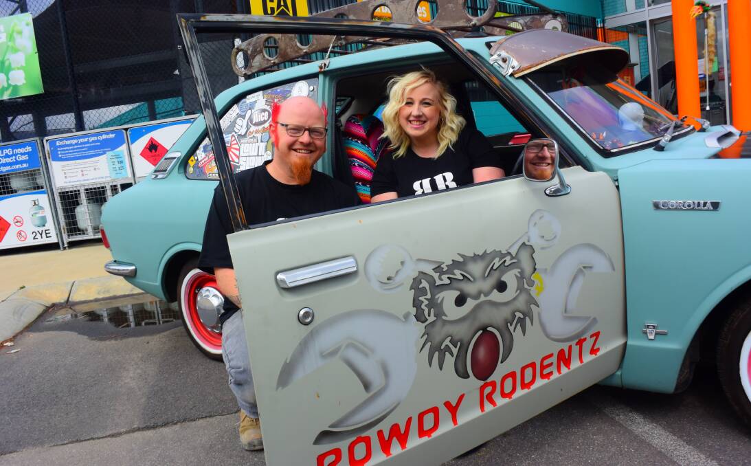 FIREPOWER FOR SNOW: Rowdy Rodentz' Jay and Britt Dennis are firing up the engine for an event to raise money for the new cancer centre at Bendigo Health. Picture: TOM O'CALLAGHAN