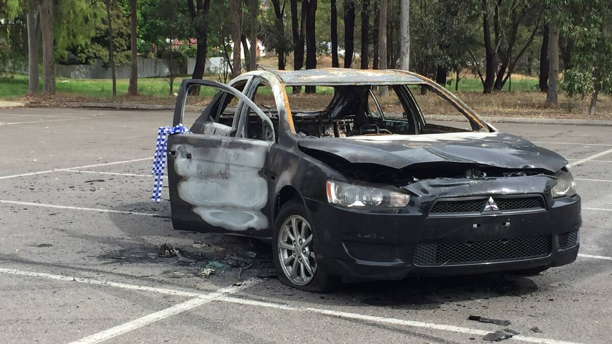 The car was set alight in the Long Gully Community Centre's car park.