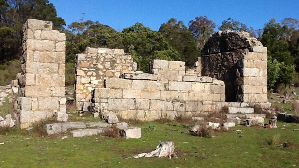 The ruins of a farmstead once used by a silkworm pioneer. Picture: SUPPLIED