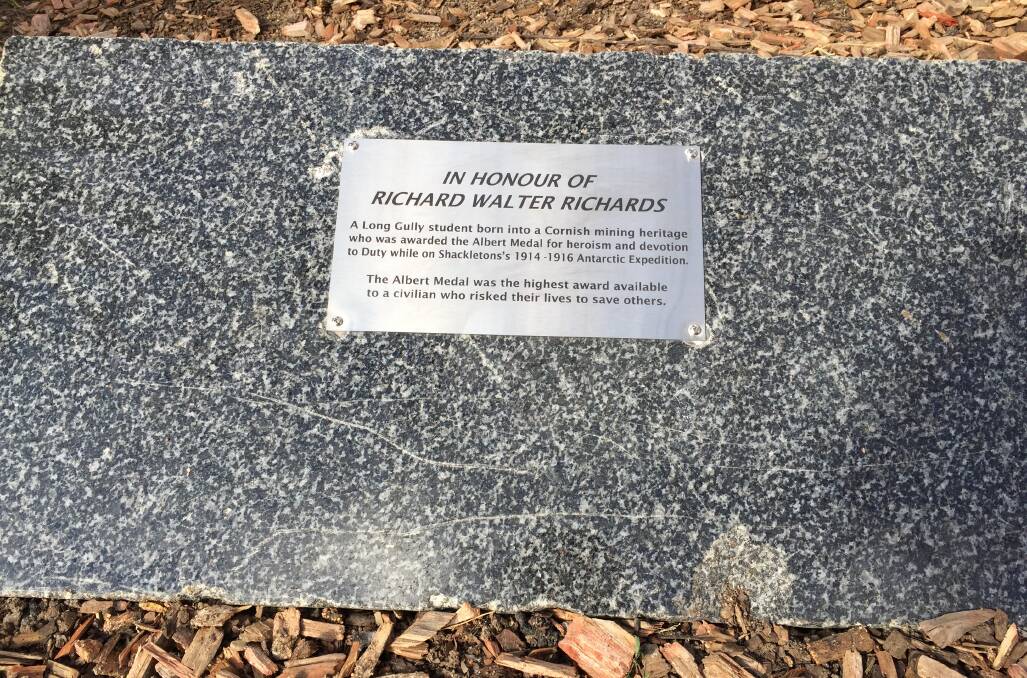 REMEMBERED: The new plaque at CVGT Australia's Long Gully premises.