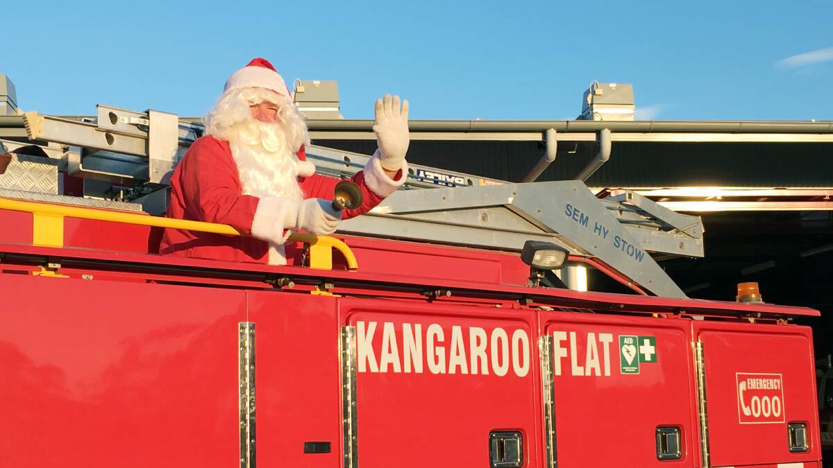 CHANGE: Santa will be at a number of pre-determined locations in Kangaroo Flat this Christmas Eve. Picture: Kangaroo Flat Fire Brigade